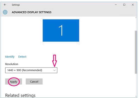 screen resolution