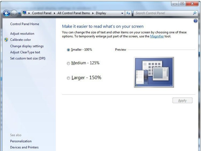 Display Settings