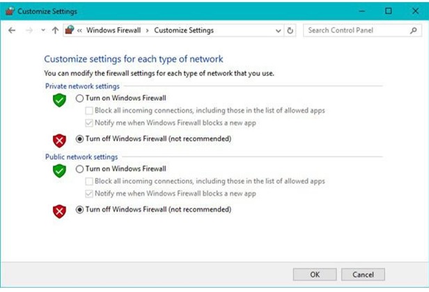 Windows 10 Firewall