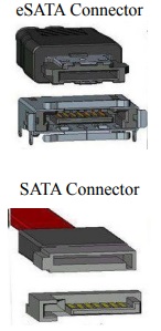 eSATA and SATA Connector