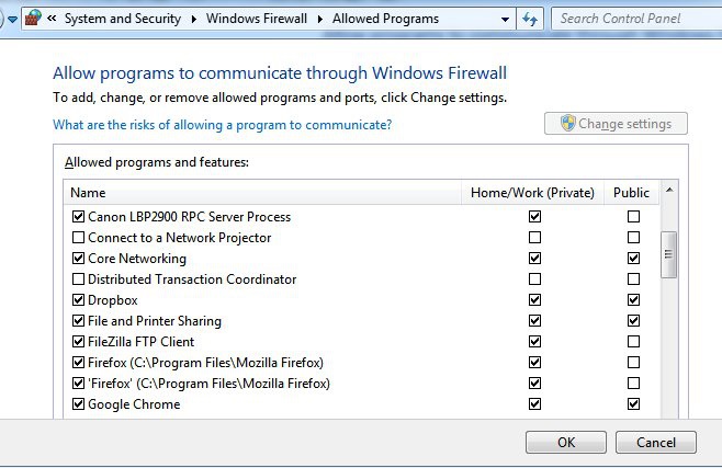 Windows Firewall Settings2