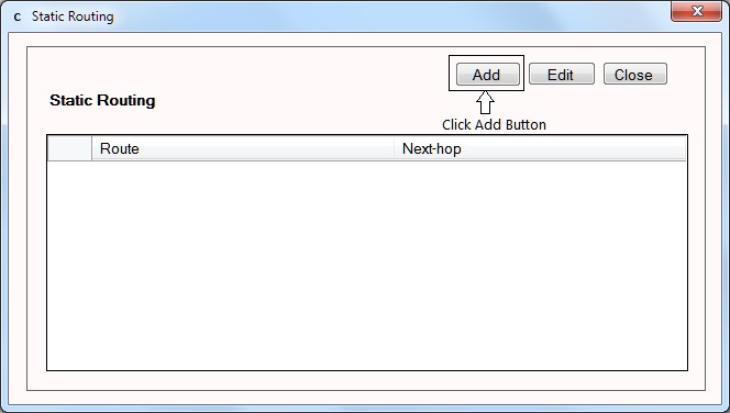 Instruction2 to Configuring static routes