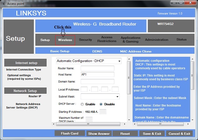 To change the wireless network name of your router step 1