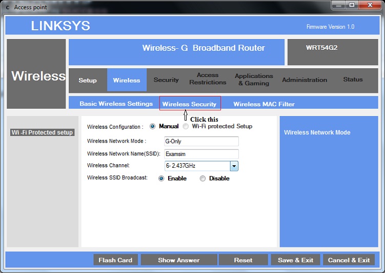 Configure security encryption to WPA 2 with pass phrase SECPLUS step 2